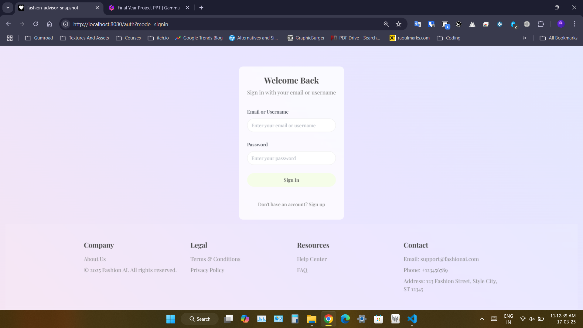 AI-generated outfit visualizations